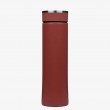 Thermos bottle with wood grain shell